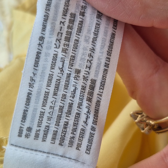 Hollister Womens Feminine Yellow Floral Mini Sundress - Size Small - Picture 5 of 5